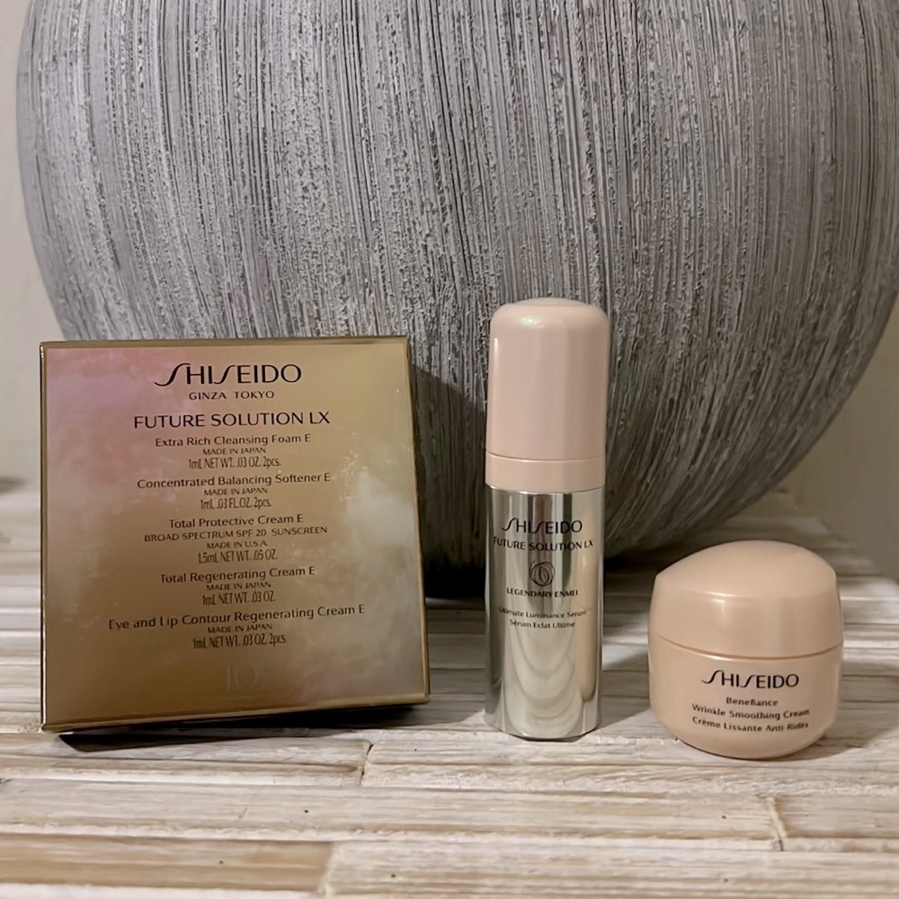New Shiseido Future Solution LX & Benefiance Wrinkle Cream Bundle